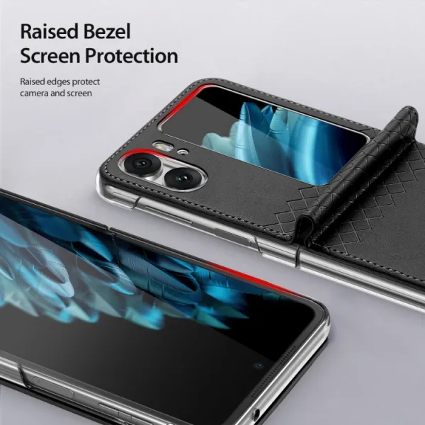 DUX BRIL Puzdro pre OPPO Find N2 Flip čierne