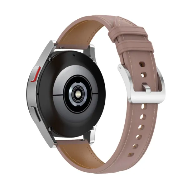 LEATHER Univerzálny kožený remienok - šírka 22mm tmavoružový