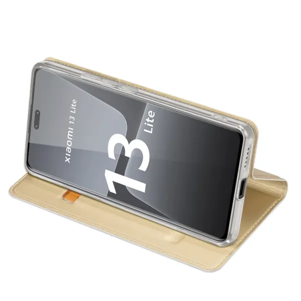 DUX Peňaženkový kryt Xiaomi 13 Lite zlatý