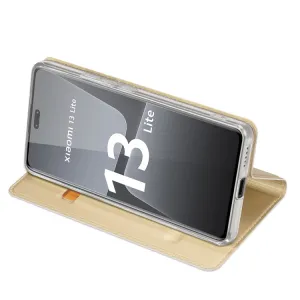 DUX Peňaženkový kryt Xiaomi 13 Lite zlatý