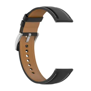 LEATHER Univerzálny kožený remienok - šírka 20mm čierny