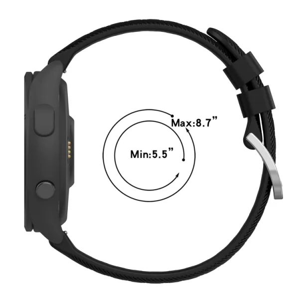 RUBBER Silikónový remienok Garmin Forerunner 265S červený