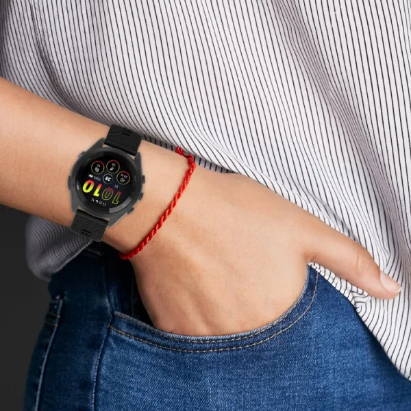 RUBBER Silikónový remienok Garmin Forerunner 265S červený