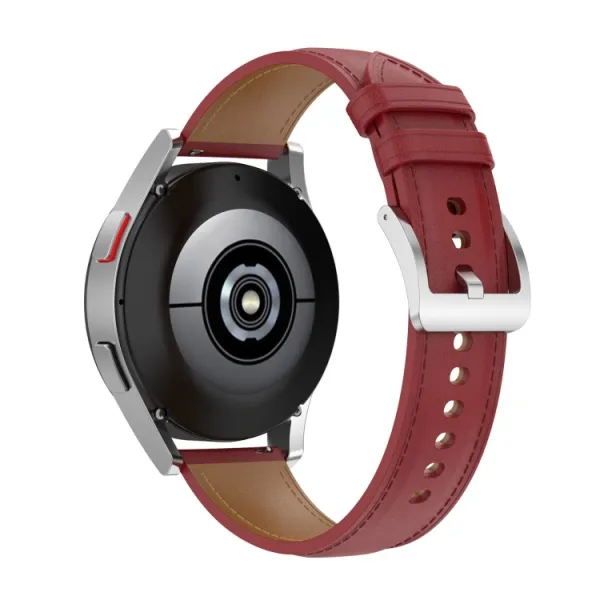 LEATHER Univerzálny kožený remienok - šírka 20mm červený