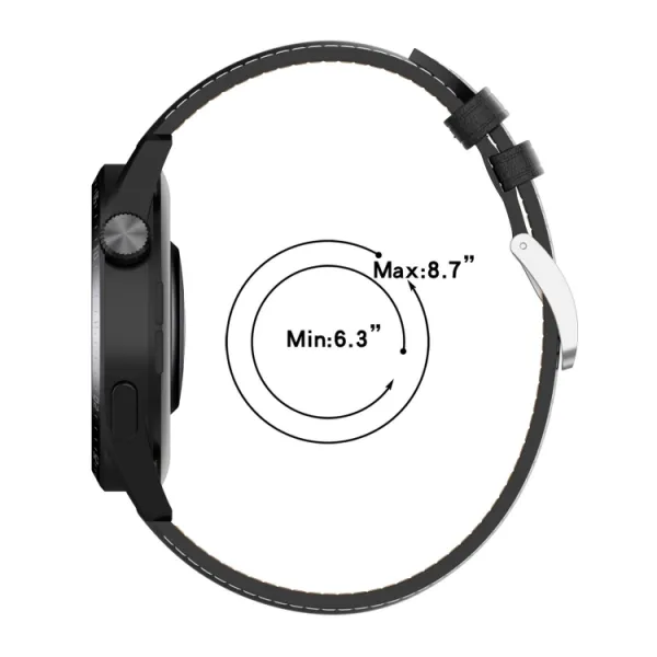 LEATHER Univerzálny kožený remienok - šírka 22mm červený