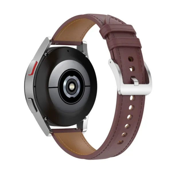LEATHER Univerzálny kožený remienok - šírka 20mm tmavohnedý