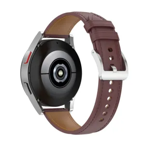 LEATHER Univerzálny kožený remienok - šírka 20mm tmavohnedý