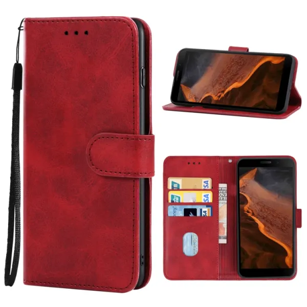SMOOTH Peňaženkové puzdro pre Doogee S61 / Doogee S61 Pro červené