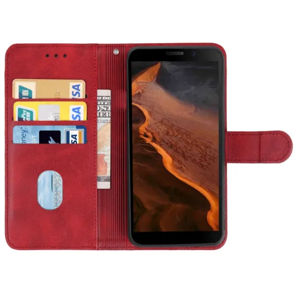 SMOOTH Peňaženkové puzdro pre Doogee S61 / Doogee S61 Pro červené