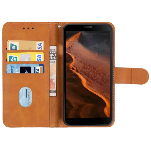SMOOTH Peňaženkové puzdro pre Doogee S61 / Doogee S61 Pro hnedé