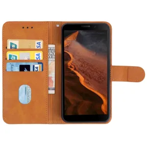 SMOOTH Peňaženkové puzdro pre Doogee S61 / Doogee S61 Pro hnedé