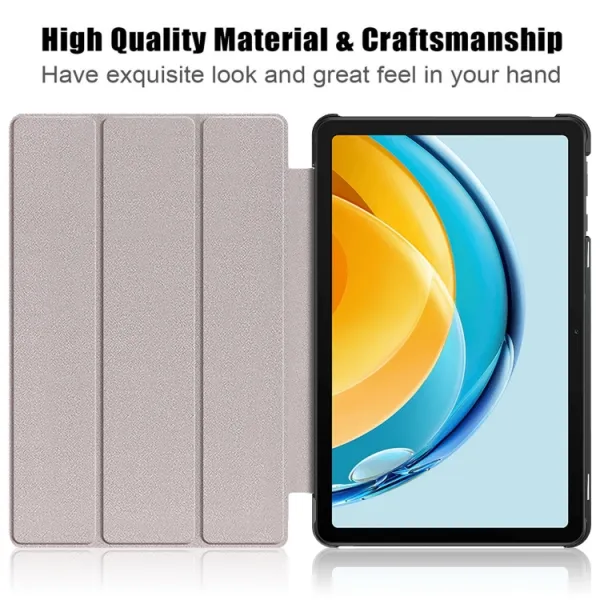 LEATHER Zaklápací obal pre Huawei Matepad SE modrý