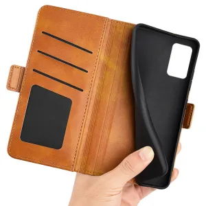 SIDE Peňaženkové puzdro pre Motorola Moto E22 / E22i svetlohnedé