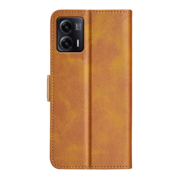 SIDE Peňaženkové puzdro pre Motorola Moto G73 5G svetlohnedé