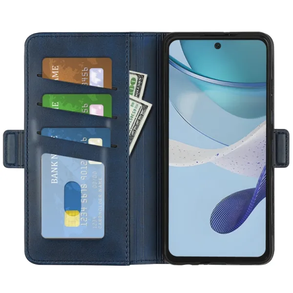 SIDE Peňaženkové puzdro pre Motorola Moto G53 5G modré
