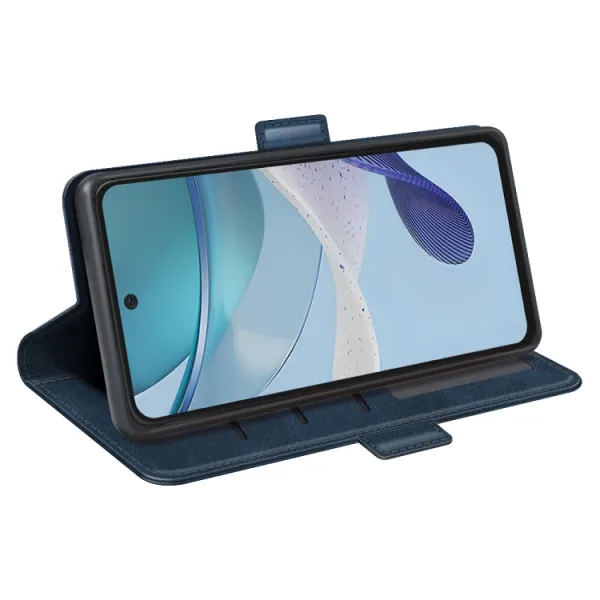 SIDE Peňaženkové puzdro pre Motorola Moto G53 5G modré