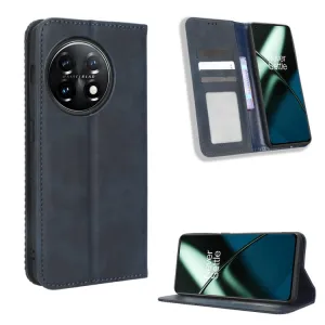 BUSINESS Peňaženkový kryt pre OnePlus 11 5G modrý