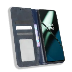 BUSINESS Peňaženkový kryt pre OnePlus 11 5G modrý