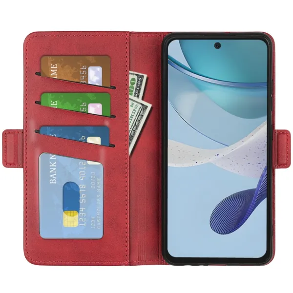 SIDE Peňaženkové puzdro pre Motorola Moto G53 5G červené