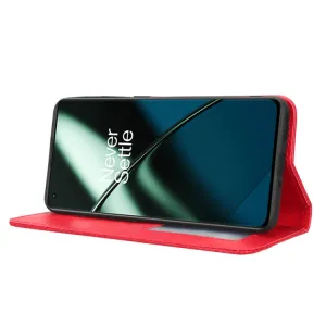 BUSINESS Peňaženkový kryt pre OnePlus 11 5G červený