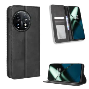 BUSINESS Peňaženkový kryt pre OnePlus 11 5G čierny