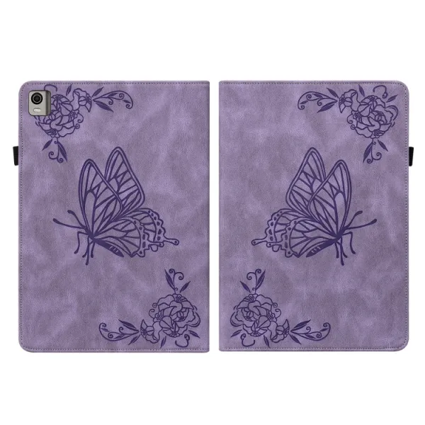 ART BUTTERFLY Zaklápacie puzdro Nokia T21 fialové