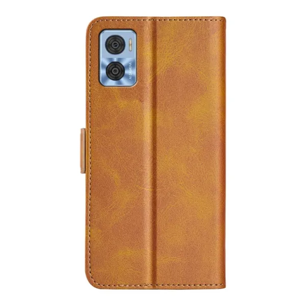 SIDE Peňaženkové puzdro pre Motorola Moto E22 / E22i svetlohnedé