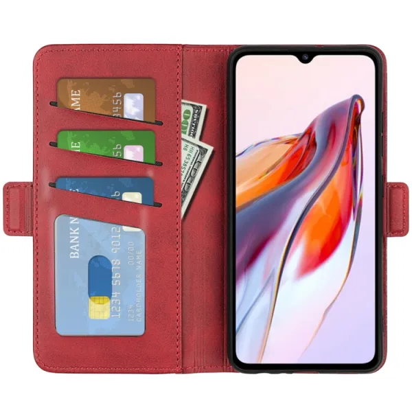 SIDE Peňaženkové puzdro pre Xiaomi Redmi 12C červené
