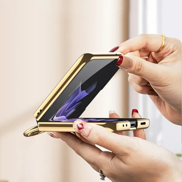 GKK NIKKI Kryt s držiakom Samsung Galaxy Z Flip4 5G modrý