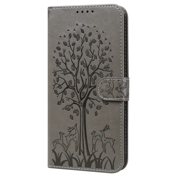 ART DEER Peňaženkový kryt Samsung Galaxy S23 Plus 5G šedý