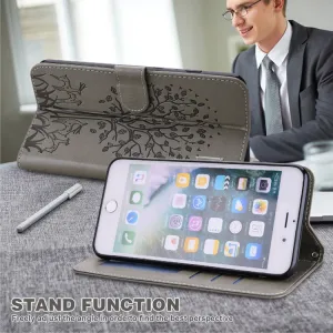 ART DEER Peňaženkový kryt Samsung Galaxy S23 Plus 5G šedý