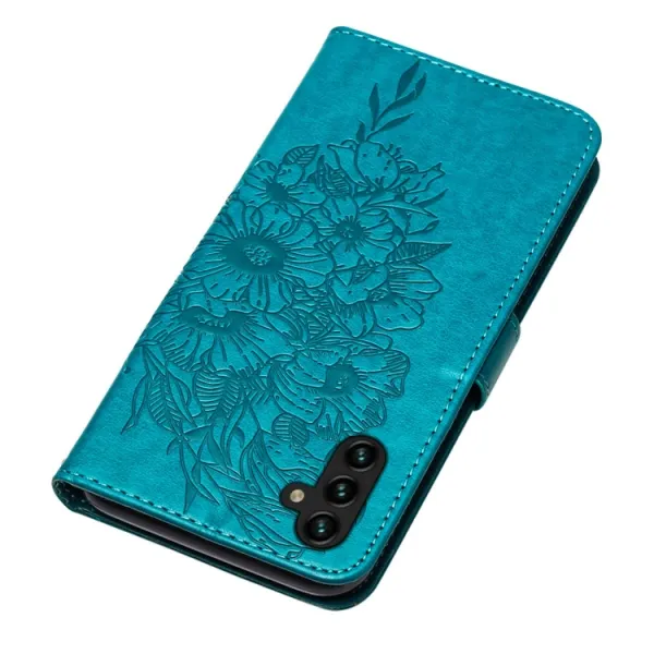 ART BUTTERFLY Peňaženkový kryt Samsung Galaxy A34 5G modrý