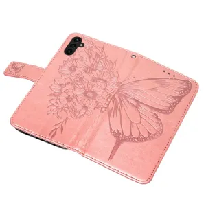 ART BUTTERFLY Peňaženkový kryt Samsung Galaxy A54 5G ružový
