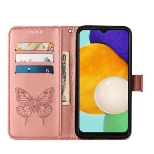 ART BUTTERFLY Peňaženkový kryt Samsung Galaxy A54 5G ružový
