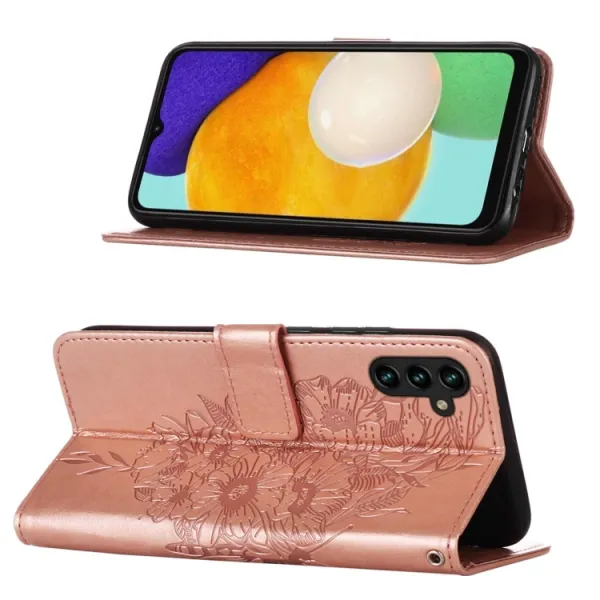 ART BUTTERFLY Peňaženkový kryt Samsung Galaxy A54 5G ružový