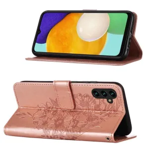 ART BUTTERFLY Peňaženkový kryt Samsung Galaxy A54 5G ružový