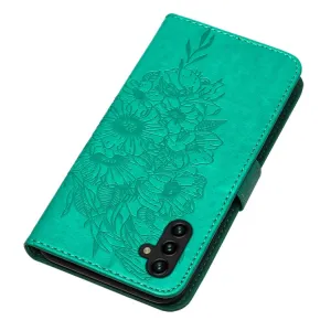 ART BUTTERFLY Peňaženkový kryt Samsung Galaxy A54 5G zelený