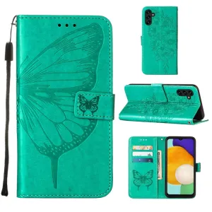 ART BUTTERFLY Peňaženkový kryt Samsung Galaxy A54 5G zelený