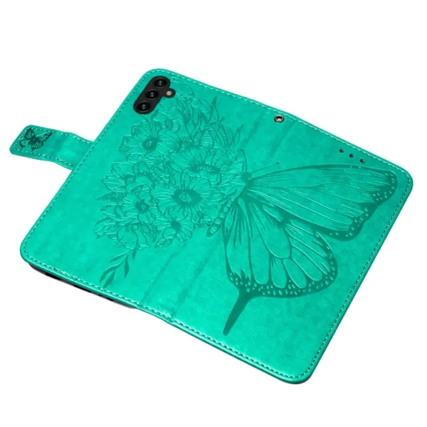 ART BUTTERFLY Peňaženkový kryt Samsung Galaxy A54 5G zelený
