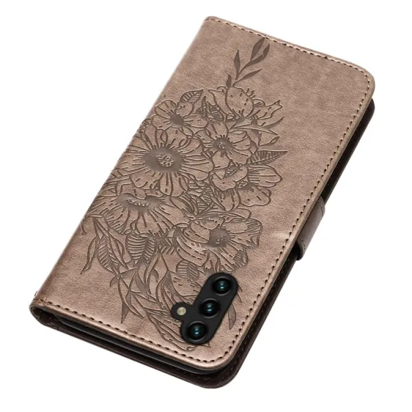 ART BUTTERFLY Peňaženkový kryt Samsung Galaxy A54 5G šedý