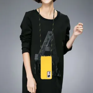 ROPE Kryt so šnúrkou Xiaomi 12 / Xiaomi 12X žltý