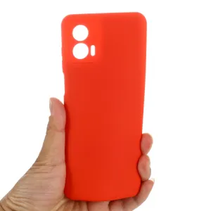 RUBBER Ochranný kryt pre Motorola Moto G73 5G červený