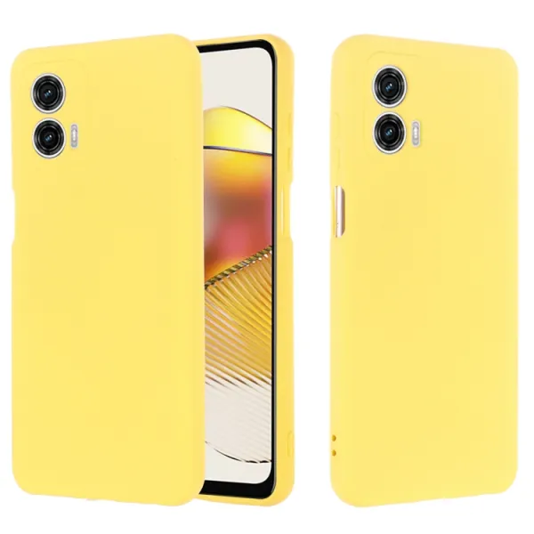 RUBBER Ochranný kryt pre Motorola Moto G73 5G žltý