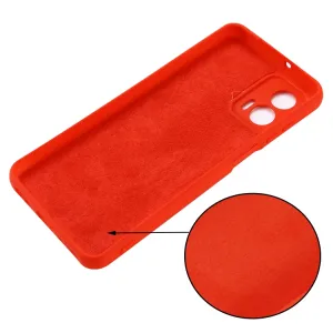 RUBBER Ochranný kryt pre Motorola Moto G73 5G červený