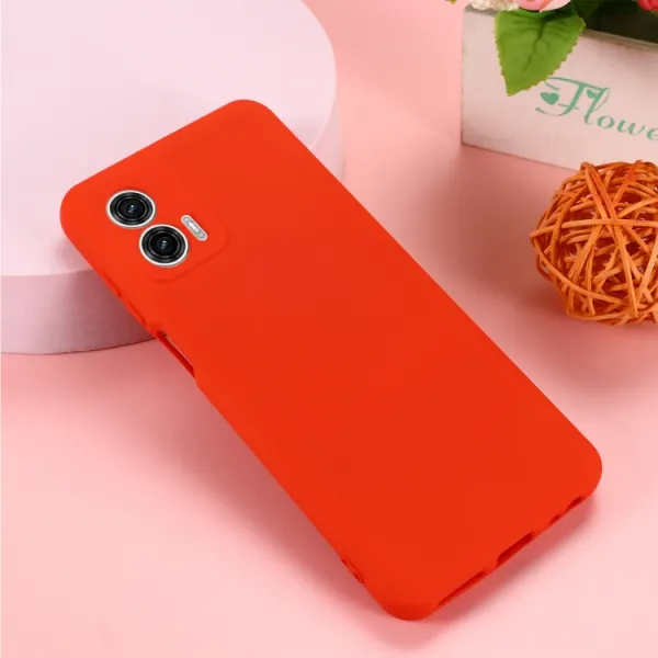 RUBBER Ochranný kryt pre Motorola Moto G73 5G červený