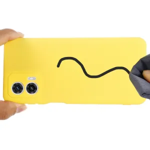 RUBBER Ochranný kryt pre Motorola Moto G73 5G žltý