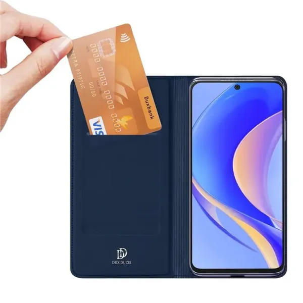 DUX Peňaženkový kryt Huawei nova Y90 modrý