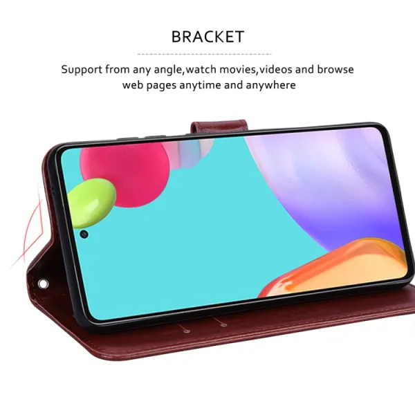 ART ROSE Peňaženkový kryt Xiaomi Poco M4 Pro hnedý