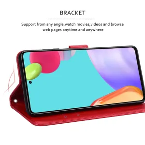 ART ROSE Peňaženkový kryt Xiaomi Poco M4 Pro červený