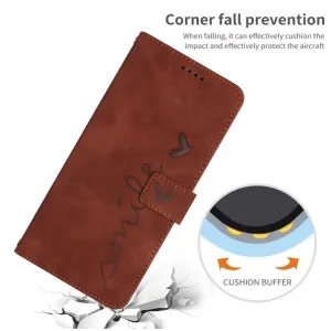 ART SMILE Peňaženkový obal s remienkom pre Xiaomi Redmi Note 13 hnedý